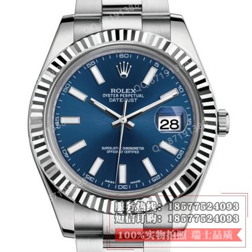 Rolex 劳力士 Datejust 日志型系列116334-72210蓝盘 香港组装 