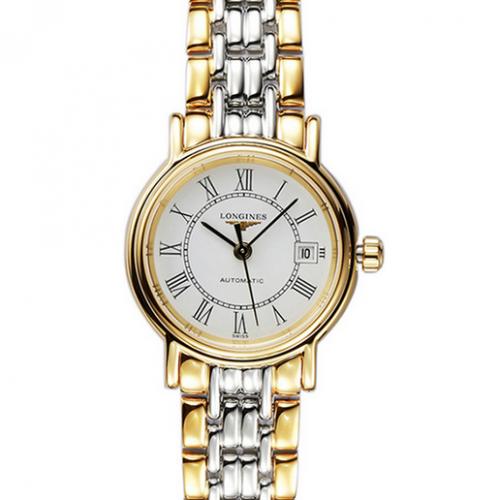 瑞士名表 浪琴(Longines)女士瑰丽系列L4.321.2.11.7高端自动机械表 18K金 高端女士手表