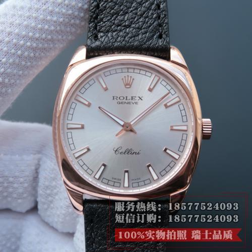 Rolex 劳力士 切利尼系列4243_9 18K玫瑰金 超薄款式 香港组装 品质