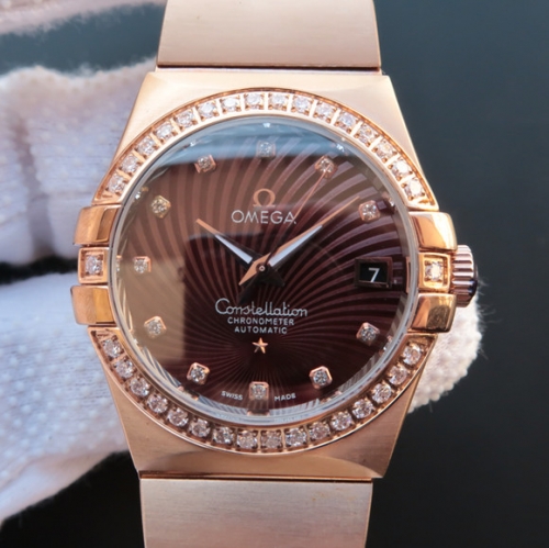 欧米茄手表复刻 V6欧米茄星座系列123.20.35 机械男士手表