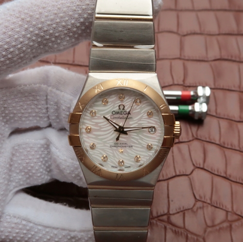 欧米茄手表仿真表价格 V6欧米茄星座系列123.20.35 机械男士手表