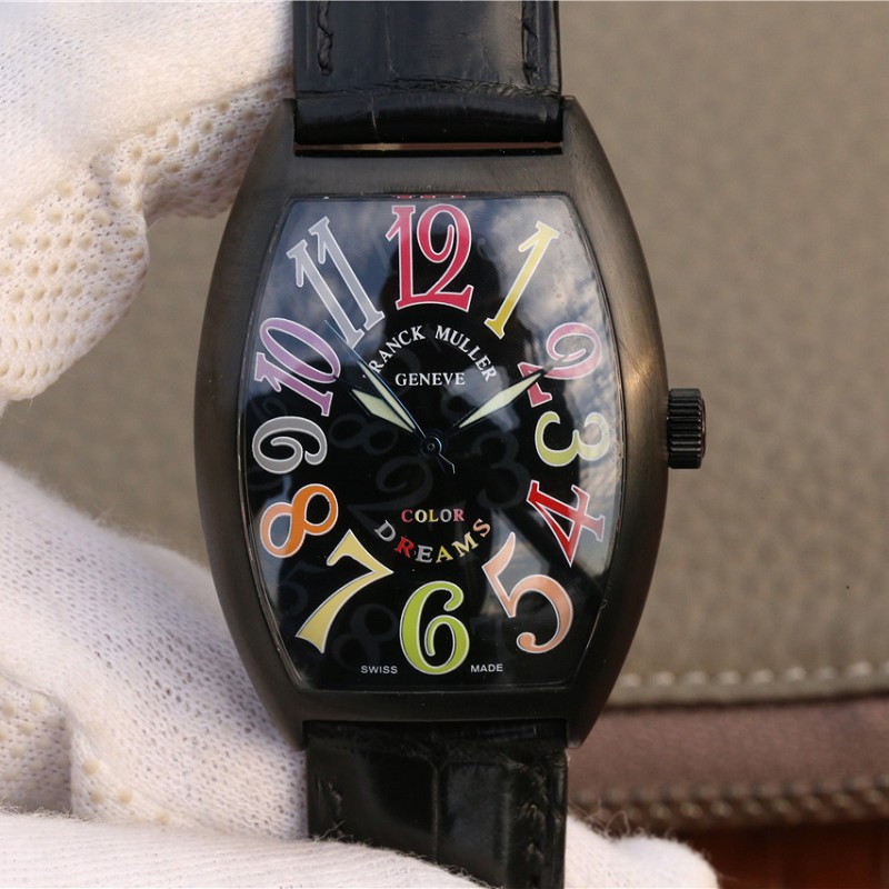 精仿法兰克穆勒机械表 高仿复刻法兰克穆勒黑盘腕表 女士机械手表