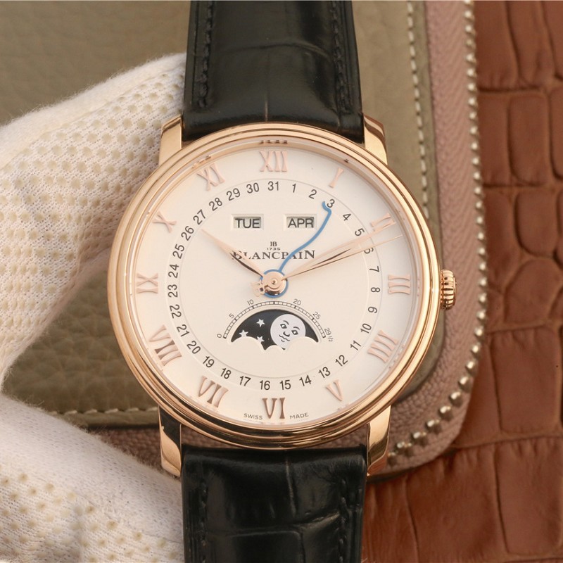 宝珀6654仿表 OM厂高仿宝宝珀经典系列6654月相显示 市面高版本腕表