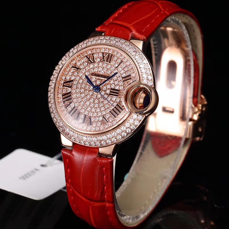 卡地亚高仿手表多少钱 TW厂复刻卡地亚蓝气球系列玫瑰金女士腕表
