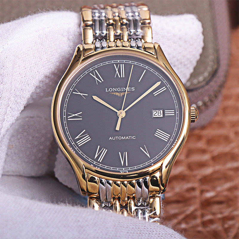 浪琴律雅哪个厂手表的高仿表好 L4.960.2.11.7 pvd电镀金