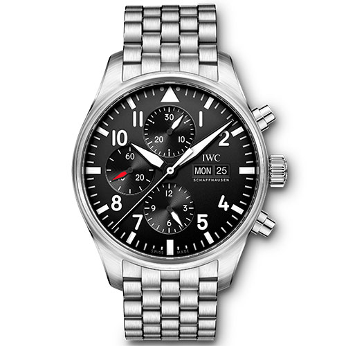 复刻表万国飞行员系列机械腕表价格 zf厂手表 IW377710 黑盘 男士手表