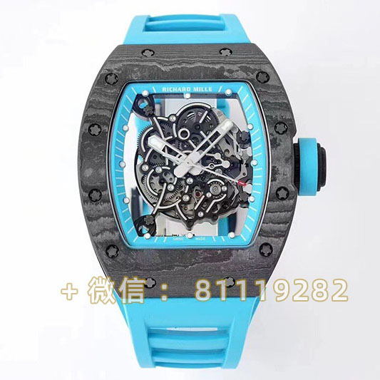 复刻表理查德米勒手表 zf厂手表 RM055 蓝色橡胶表带