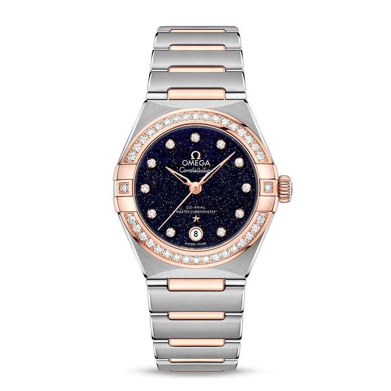 欧米茄星座系列复刻表手表图片 tws厂手表 131.25.29.20.53.002 高贵蓝 玫瑰金
